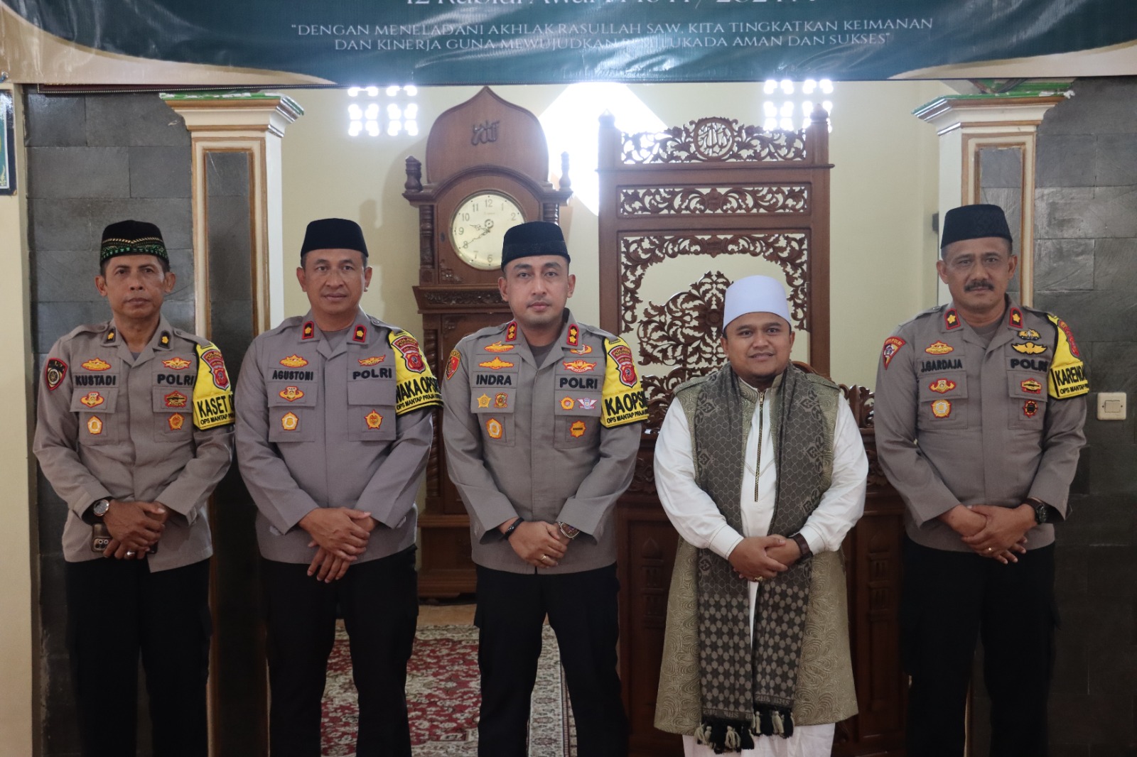 Kapolres Majalengka Gelar Peringatan Maulid Nabi Muhammad SAW 1446 H/2024 M di Masjid Jamiussolihin