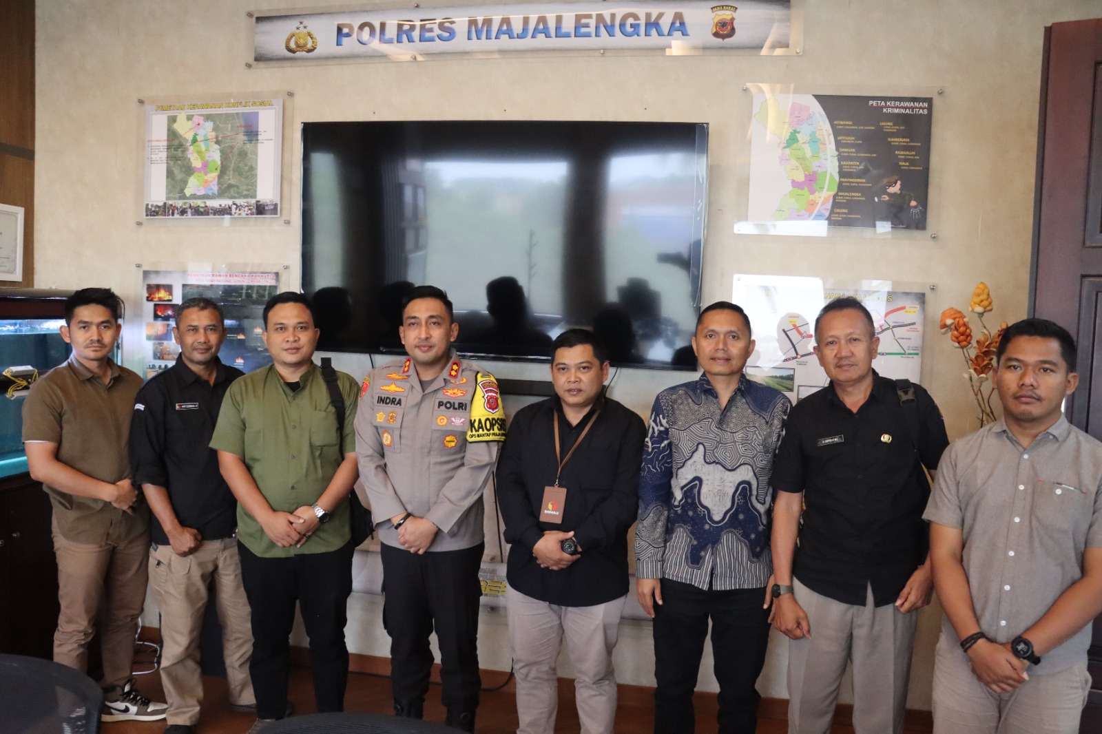 Kapolres Majalengka Terima Kunjungan Silaturahmi dari Bawaslu Kabupaten Majalengka untuk Sinergi Pilkada 2024