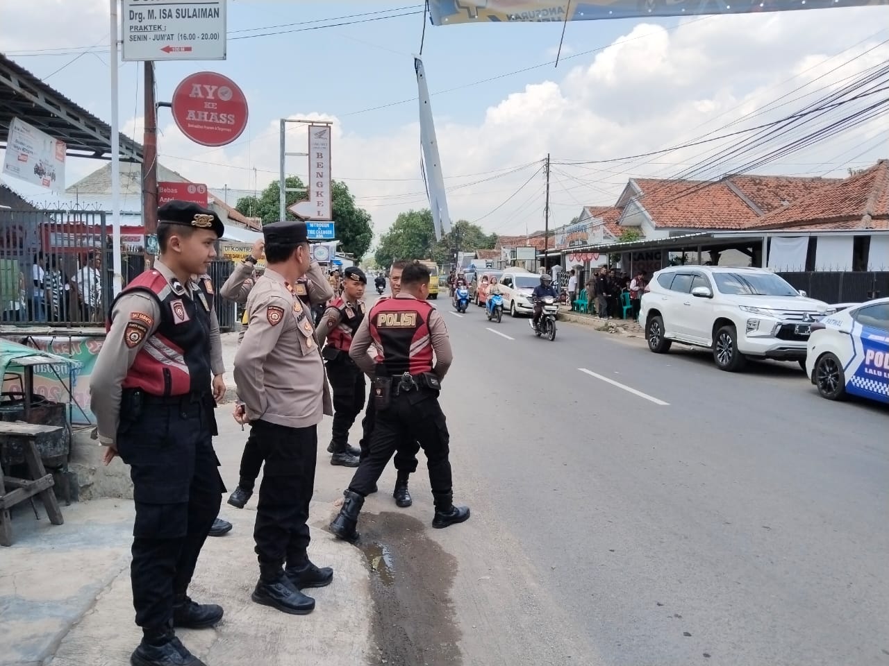 Kapolsek Sumberjaya Pimpin Pengamanan Tatap Muka Calon Wakil Bupati Majalengka